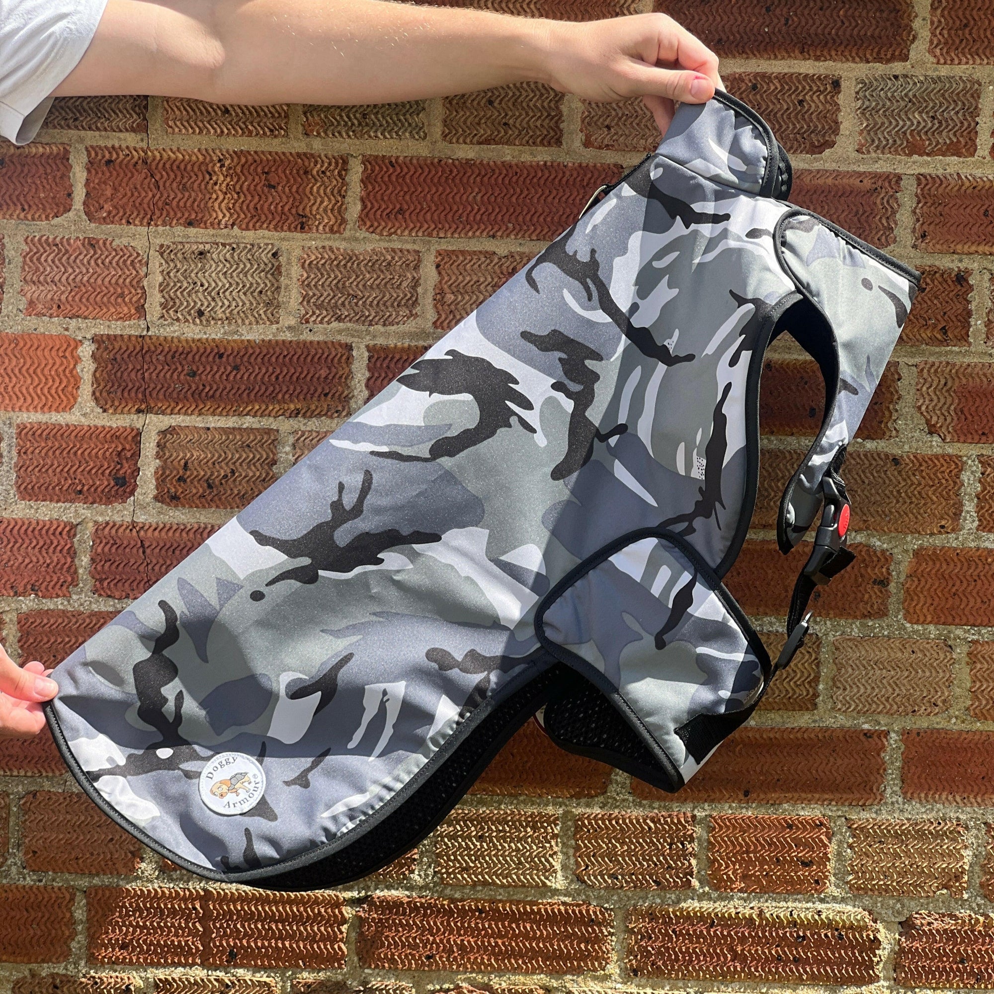 Grey Camo - Large/X Large Doggy Armour.