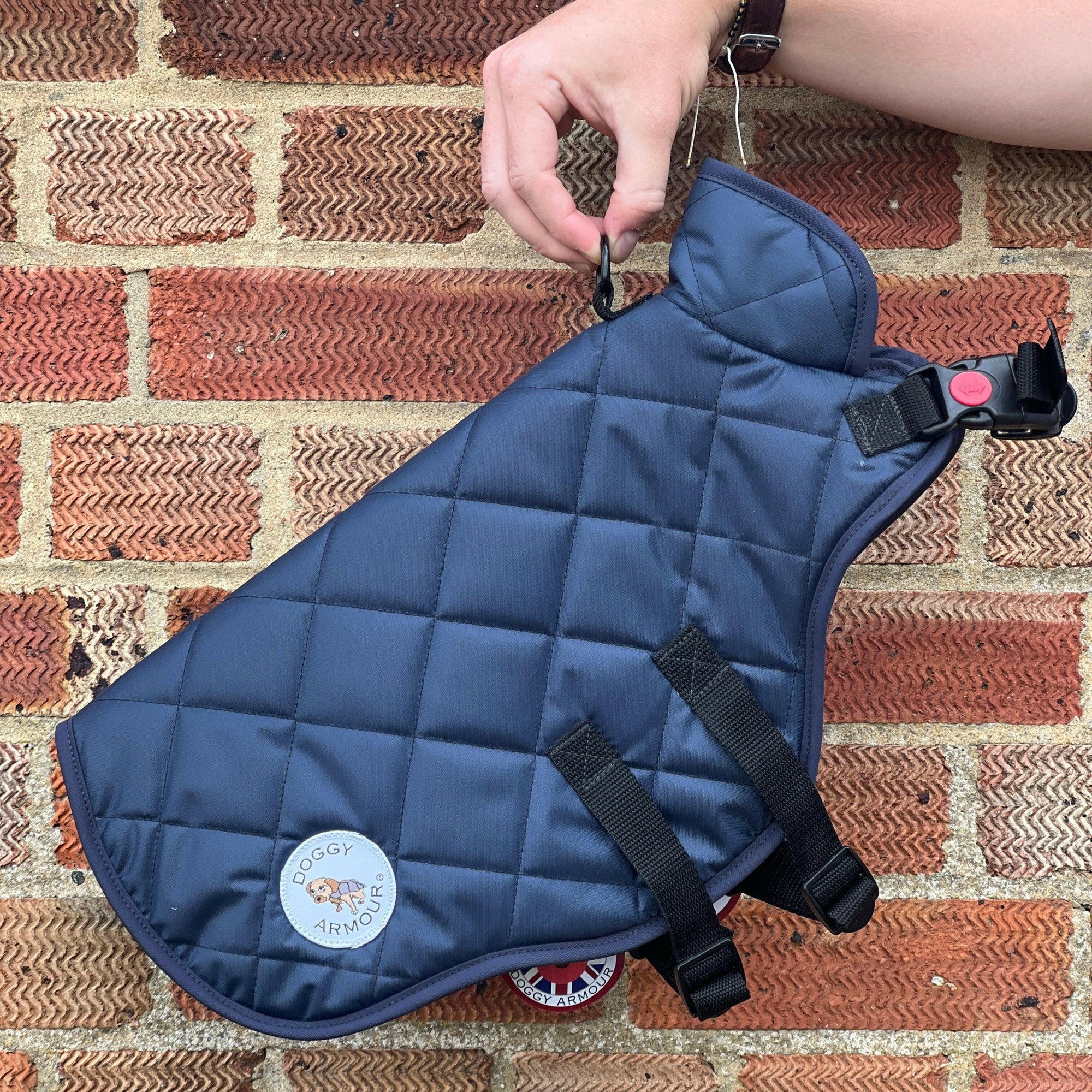 Navy Quilted - Small Top Coat.