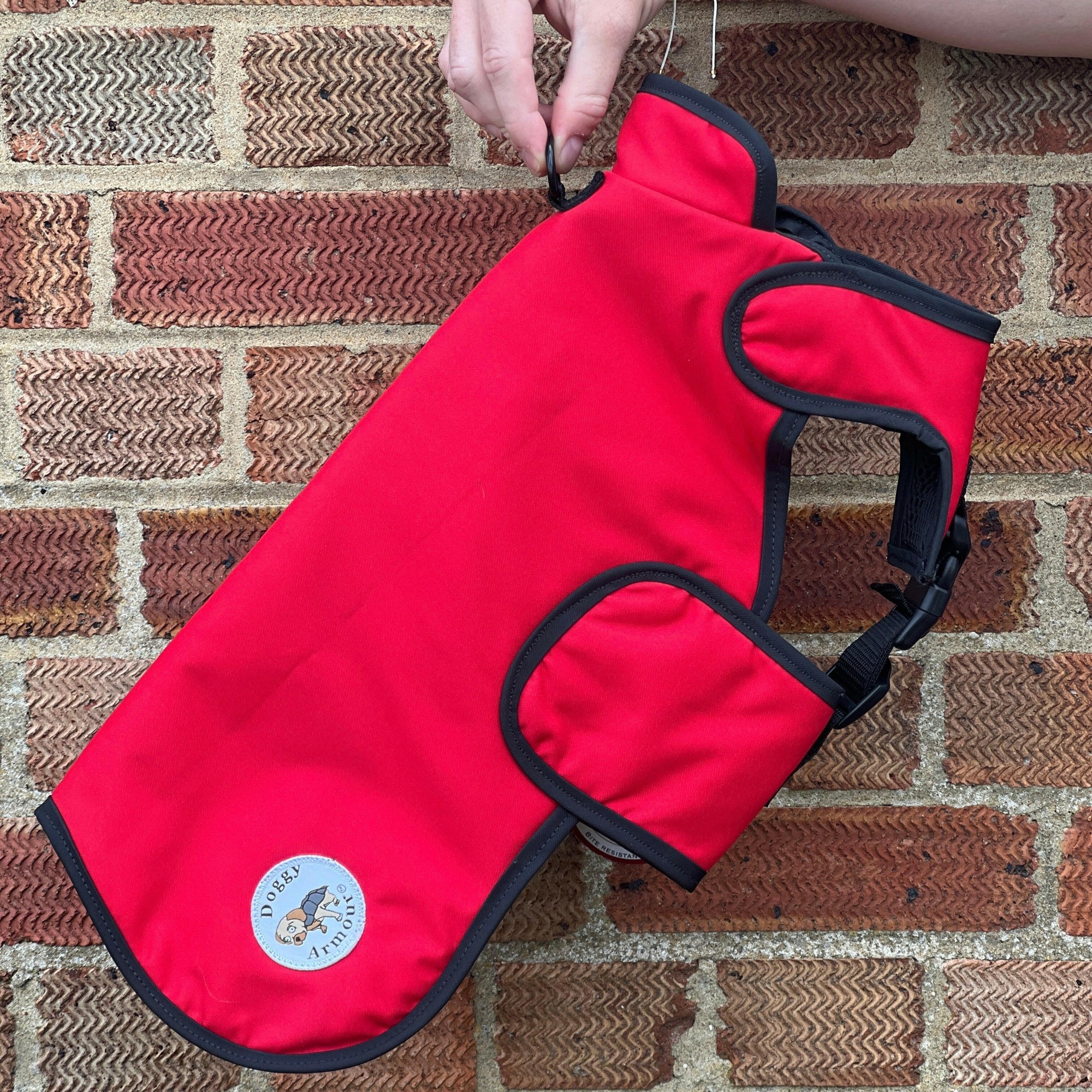 Red - Small Doggy Armour.