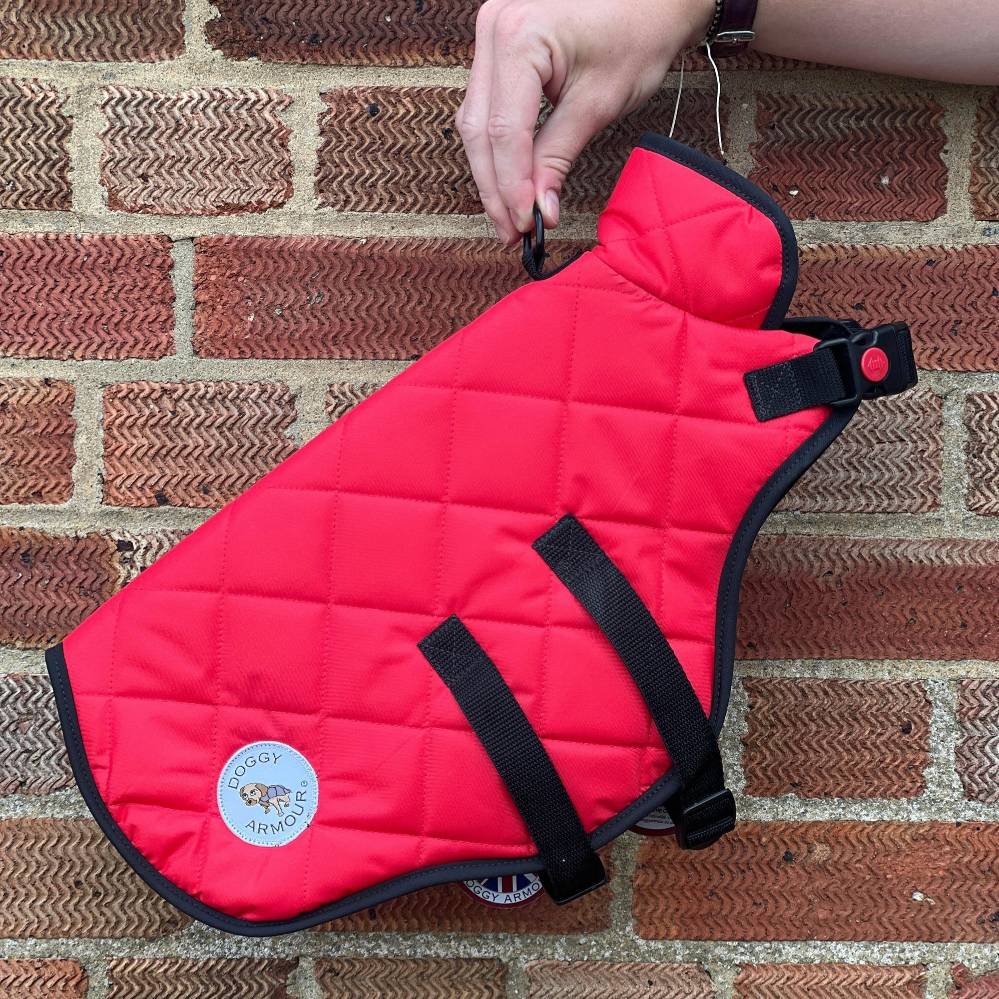 Red Quilted - Small Top Coat.