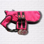 X Small - Tutti Frutti Pink - Protective Dog Coat - Armoured Bite Resistant Dog Coat
