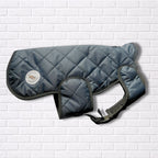 Small - Blue Quilted - Protective Dog Coat - Armoured Bite Resistant Dog Coat