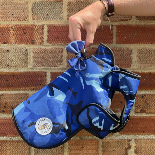 Blue Camo - X Small/Small Doggy Armour.