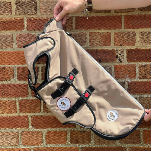 Dark Beige - Medium/Large Doggy Armour.