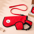 Red doggy armour protective armoured dog coat