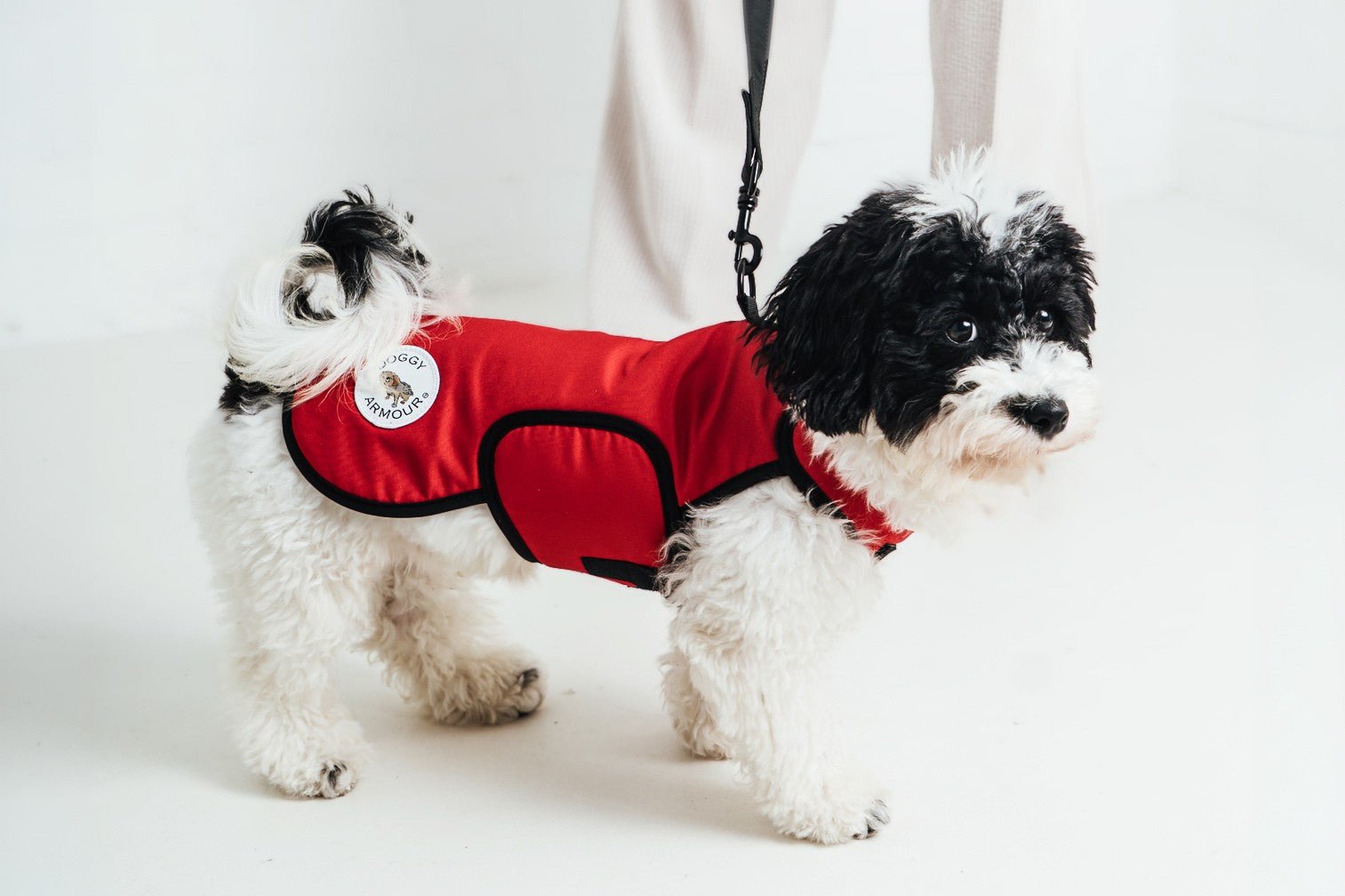 Poppy Red Protective Dog Coat - Armoured Bite Resistant Dog Coat